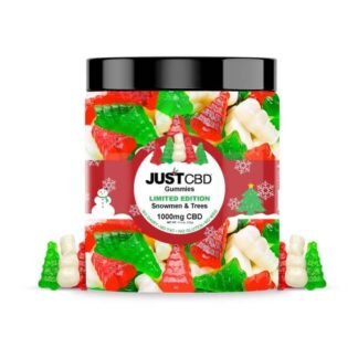 CBD Gummies 1000mg Xmas Snowmen and Trees